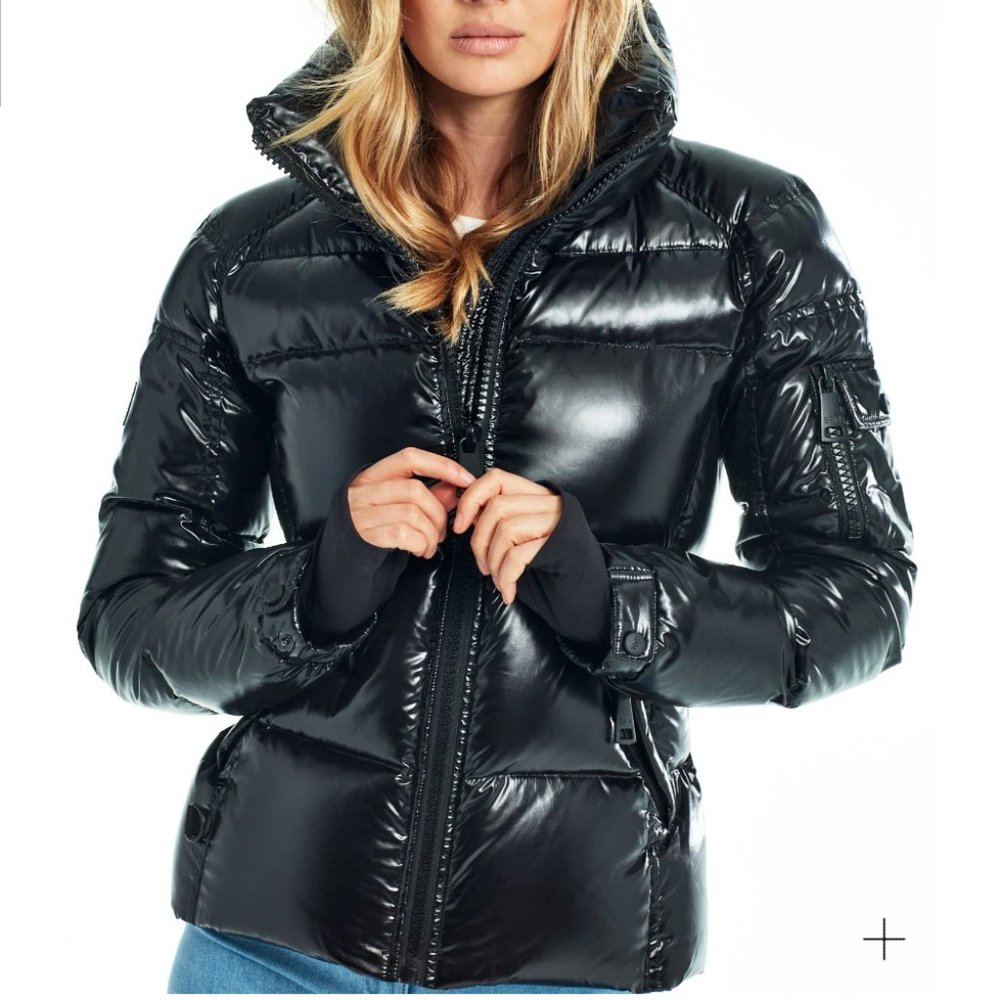 SAM. New York color JET black FREESTYLE puffer coat